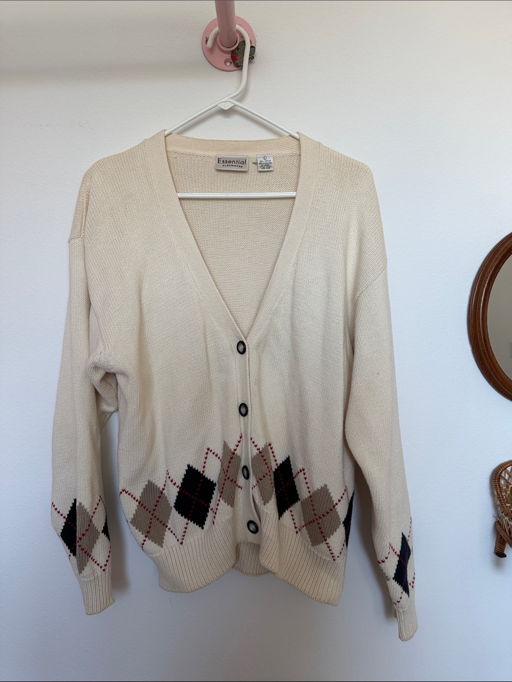 Vintage cream fall cardigan